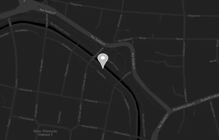 mapa s adresou masérny
